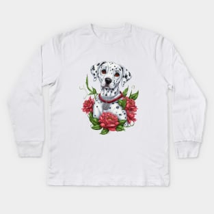 dalmatian dog lovers Kids Long Sleeve T-Shirt
